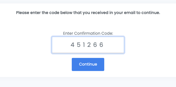 A screenshot of a confirmation code

AI-generated content may be incorrect.