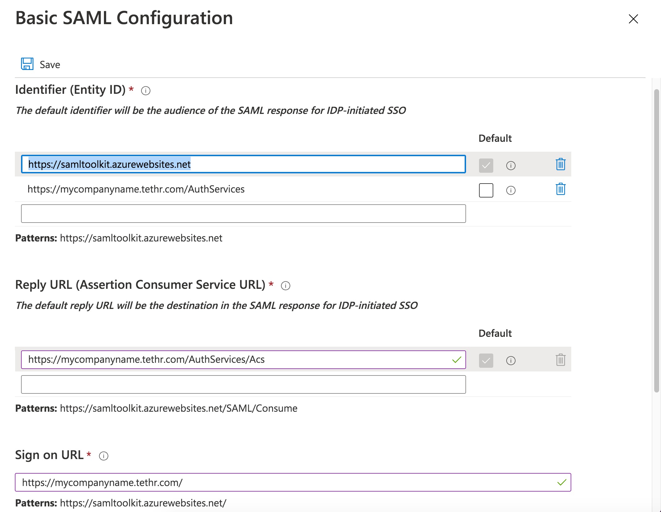 5_Fill_out_the_3_basic_SAML_configuration_fields_and_save_entries___Tethr_customer_support.png