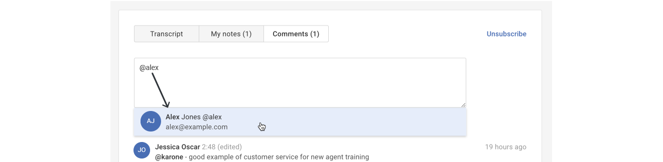 CallTranscript-add-user-to-comment.png
