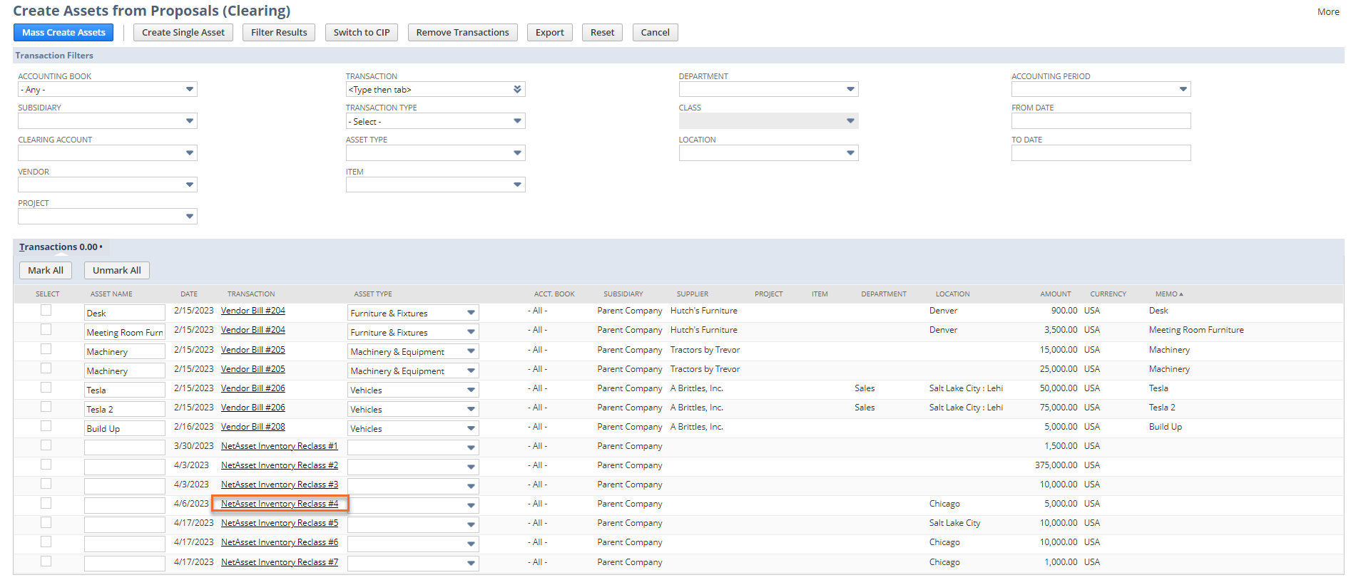 NetAsset Inventory Reclass Overview | Support Site